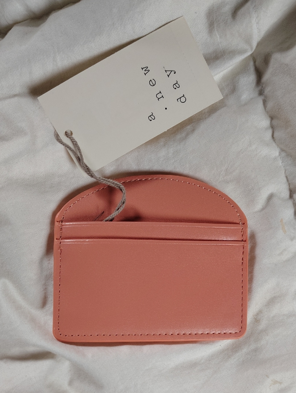 a new day SET OF 2 Rose Pink Card Slot Key Pouches